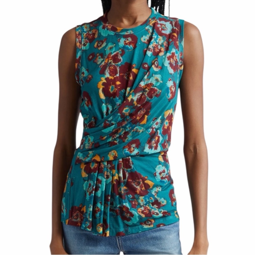 NEW NWT Ulla Johnson Naia Top in Jade Floral size M